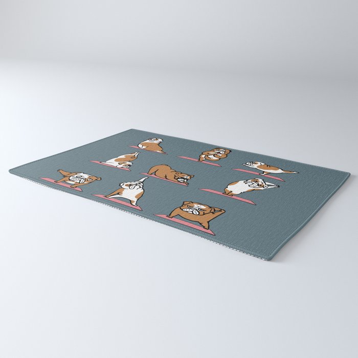 English Bulldog Yoga Rug Gallery Image 3
