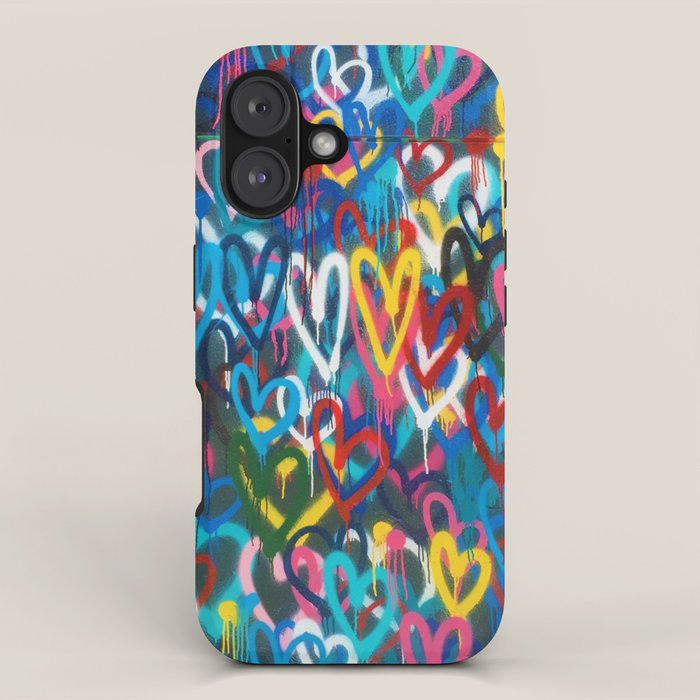 Graffiti Hearts Love (Color) iPhone Case Gallery Image 1
