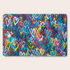 Graffiti Hearts Love (Color) Cutting Board Gallery Image 1