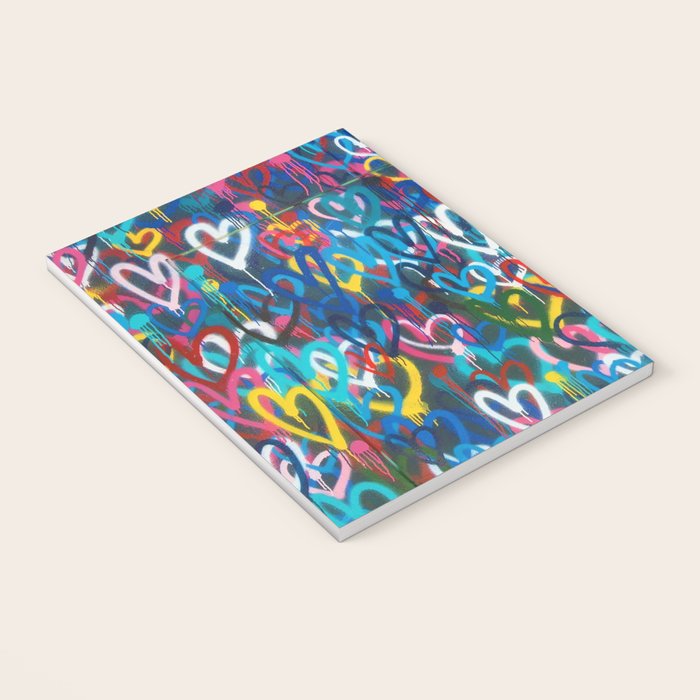Graffiti Hearts Love (Color) Notebook Gallery Image 3