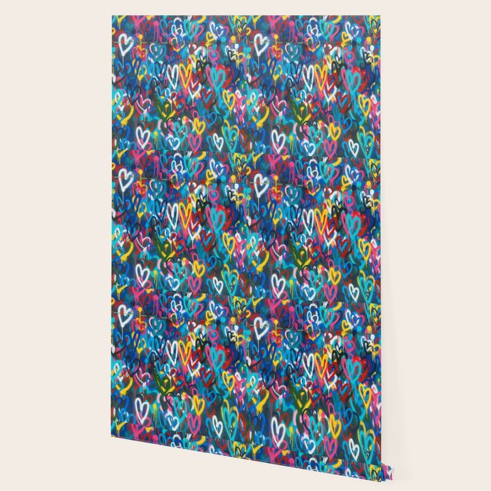 Graffiti Hearts Love (Color) Wallpaper Gallery Image 2