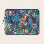 Graffiti Hearts Love (Color) Laptop Sleeve Gallery Image 1