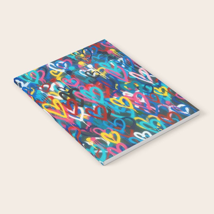 Graffiti Hearts Love (Color) Notebook Gallery Image 2