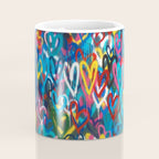 Graffiti Hearts Love (Color) Coffee Mug Gallery Image 4