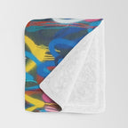 Graffiti Hearts Love (Color) Throw Blanket Gallery Image 3