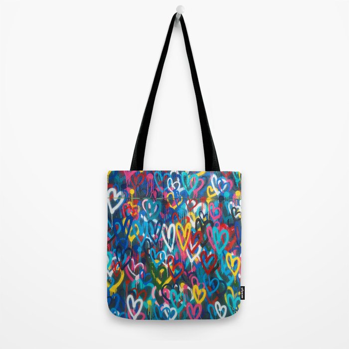 Graffiti Hearts Love (Color) Tote Bag Gallery Image 2