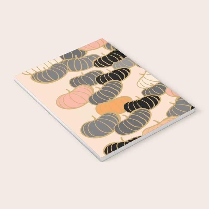 Retro Pumpkin Pattern 1 Notebook Gallery Image 3