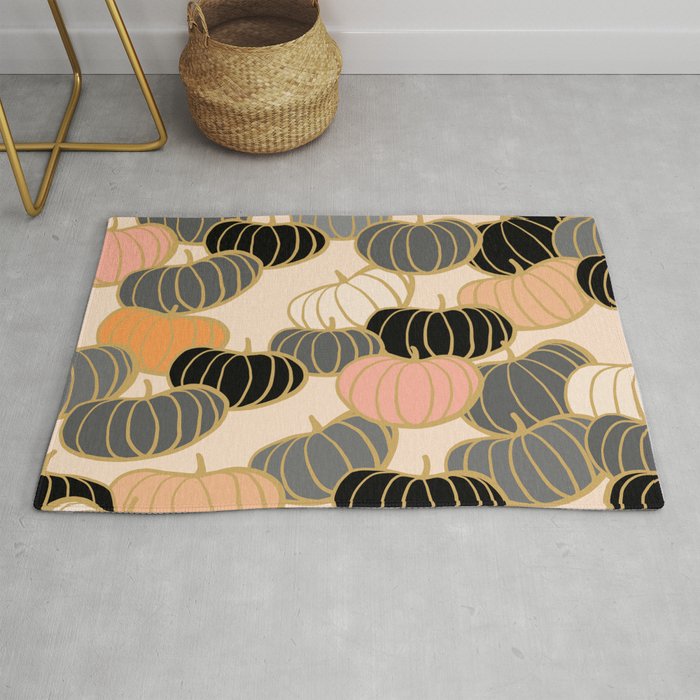 Retro Pumpkin Pattern 1 Rug Gallery Image 1