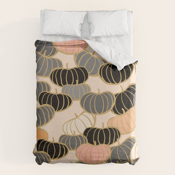 Retro Pumpkin Pattern 1 Duvet Cover Gallery Image 1