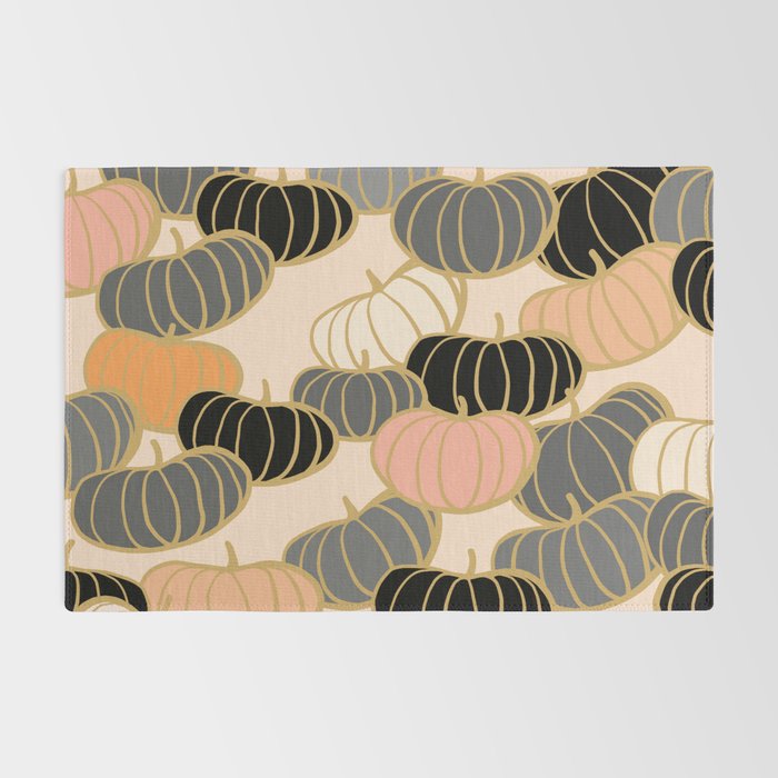 Retro Pumpkin Pattern 1 Rug Gallery Image 2