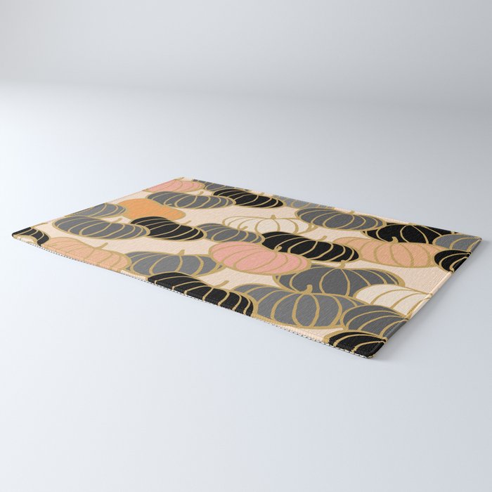 Retro Pumpkin Pattern 1 Rug Gallery Image 3