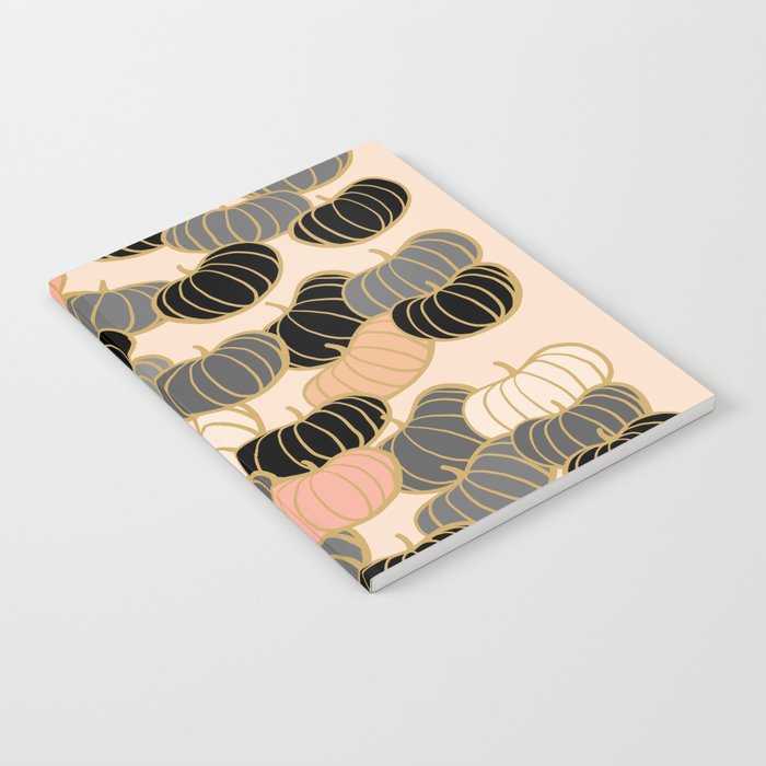 Retro Pumpkin Pattern 1 Notebook Gallery Image 1
