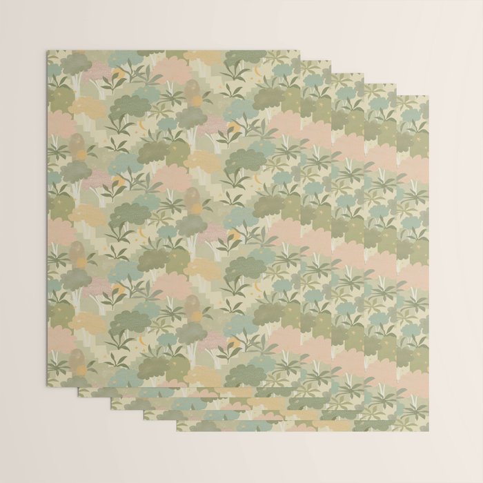 Bohemian Walk Green Wrapping Paper Gallery Image 3