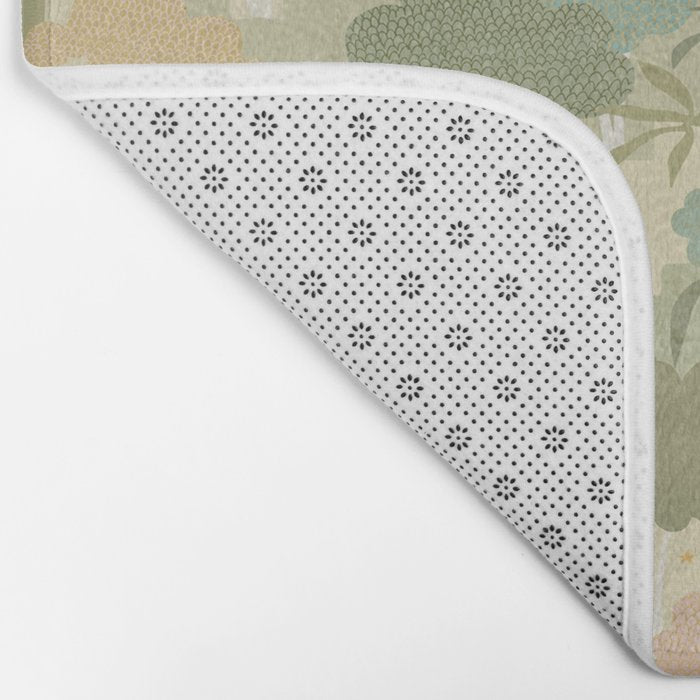 Bohemian Walk Green Bath Mat Gallery Image 2