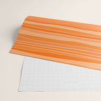 Retro Orange Stripes Wrapping Paper Gallery Image 2