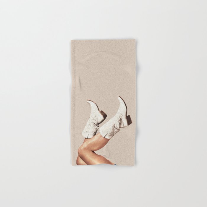 These Boots - Neutral Beige Bath Towel Gallery Image 1