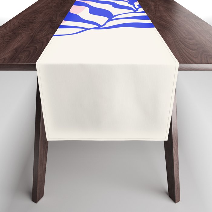 Blue Matisse Ferns Table Runner Gallery Image 1