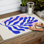 Blue Matisse Ferns Outdoor Rug Gallery Image 2