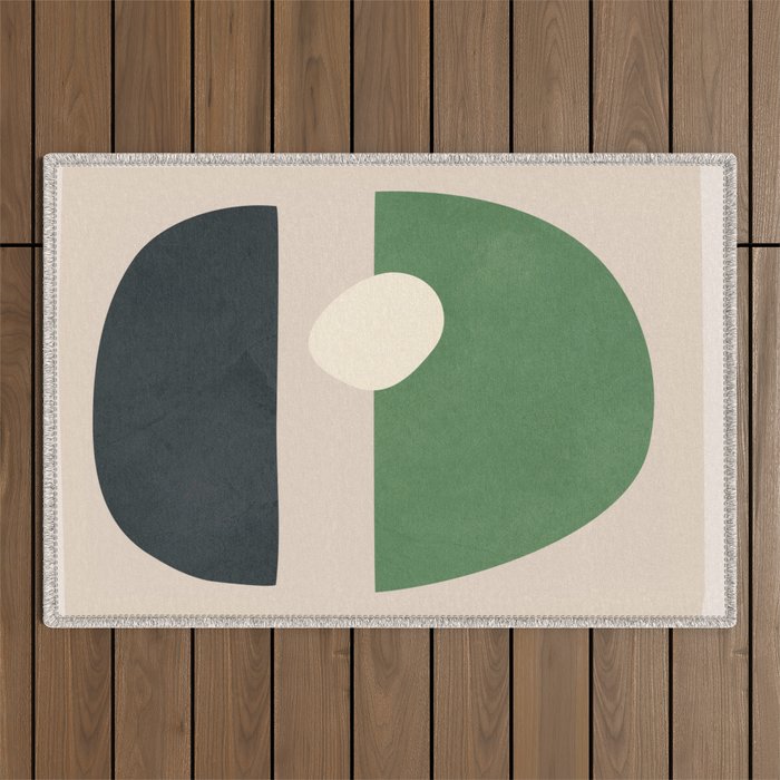Floating Abstraction 6 Outdoor Rug Gallery Image 1