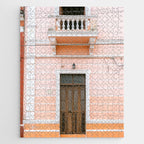 The Merida door | Mexico travel photography | Pastel wanderlust Jigsaw Puzzle Gallery Image 1