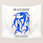 The Dance 3 | Henri Matisse - La Danse | Ultramarine Blue Edition Wall Tapestry Gallery Image 4