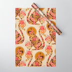 Porcelain Cat - 70s Palette Wrapping Paper Gallery Image 1