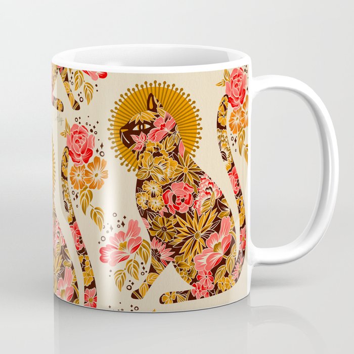 Porcelain Cat - 70s Palette Coffee Mug Gallery Image 1