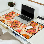Porcelain Cat - 70s Palette Desk Mat Gallery Image 2