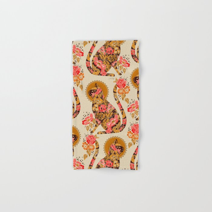 Porcelain Cat - 70s Palette Bath Towel Gallery Image 1