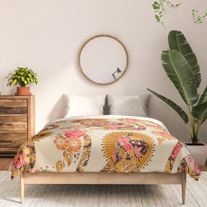 Porcelain Cat - 70s Palette Comforter Gallery Image 3