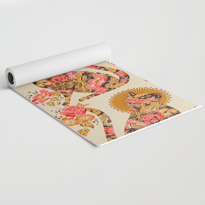 Porcelain Cat - 70s Palette Yoga Mat Gallery Image 2