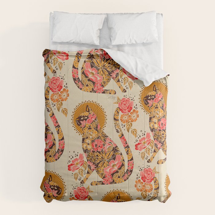 Porcelain Cat - 70s Palette Comforter Gallery Image 6