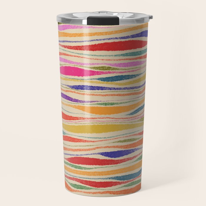 Irregular Lines / Summer Palette Travel Mug Gallery Image 1