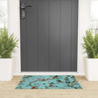 Monkey World Aqua Welcome Mat Gallery Image 3