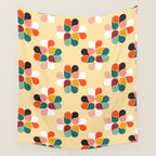 Retro geometry pattern no2 Wall Tapestry Gallery Image 4
