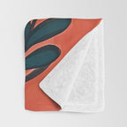 Folk Botanical Bloom Throw Blanket Gallery Image 3