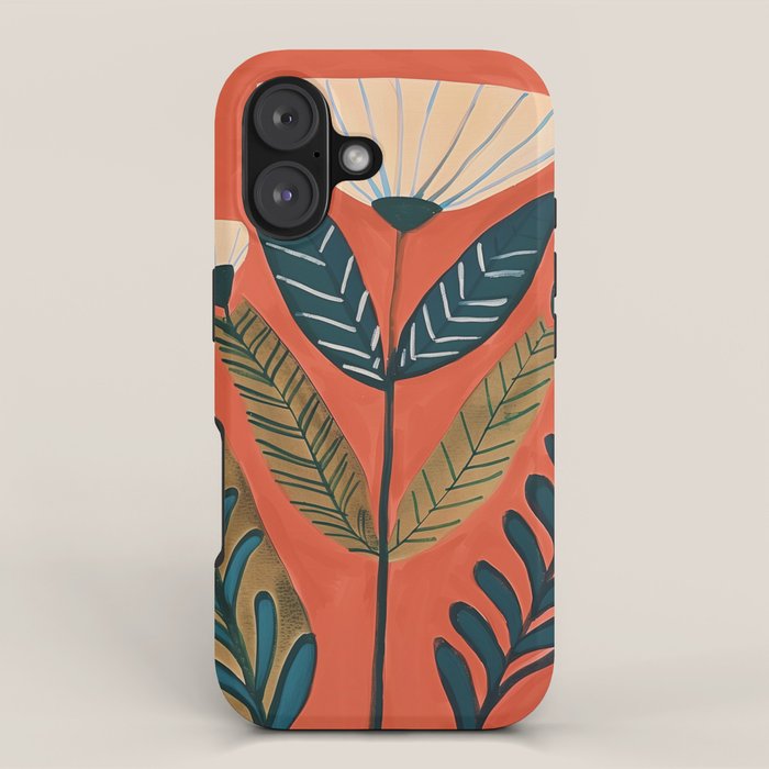 Folk Botanical Bloom iPhone Case Gallery Image 1