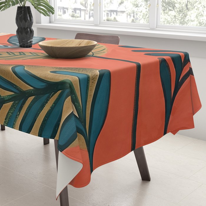 Folk Botanical Bloom Tablecloth Gallery Image 3
