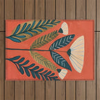 Folk Botanical Bloom Outdoor Rug Gallery Image 1