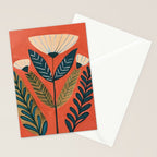 Folk Botanical Bloom Stationery Card Gallery Image 2