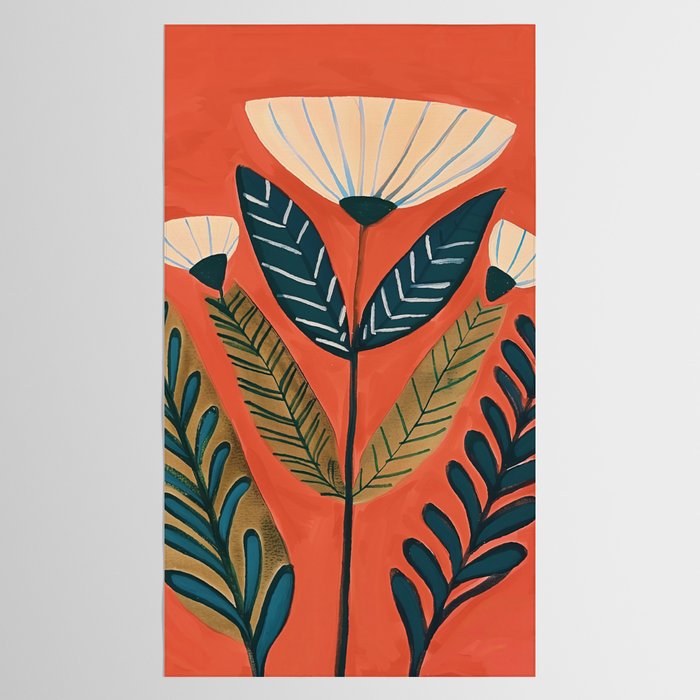 Folk Botanical Bloom Tablecloth Gallery Image 2