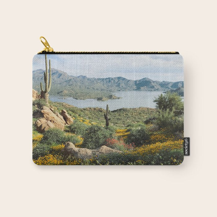 Arizona Blooms Carry All Pouch Gallery Image 1