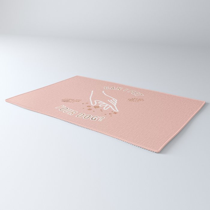 Can I Pet Your Dog - Rose Gold & Blush Palette Rug Gallery Image 3