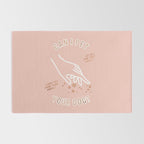 Can I Pet Your Dog - Rose Gold & Blush Palette Rug Gallery Image 2