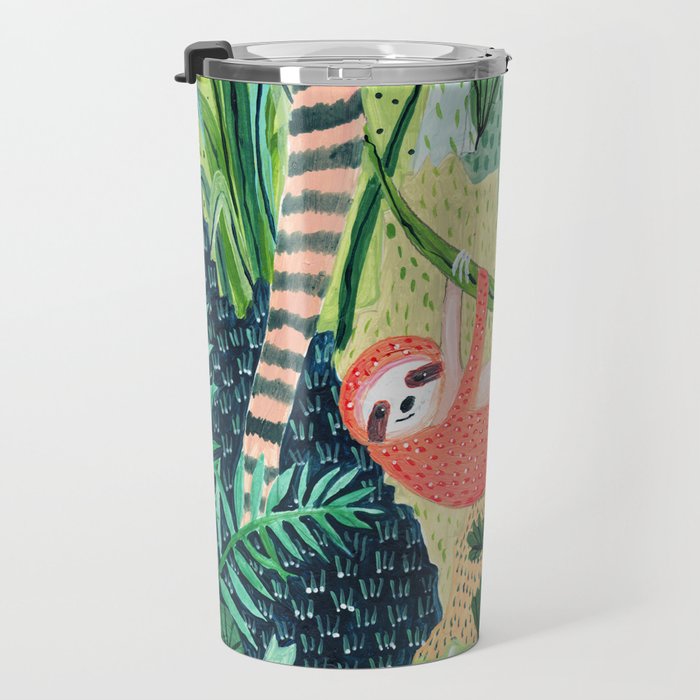 Jungle Sloth Family Travel Mug Gallery Image 3