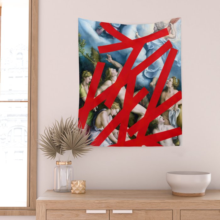 The Historical Brutality of the Gaze As Seen By Those With Power Wall Tapestry Gallery Image 2