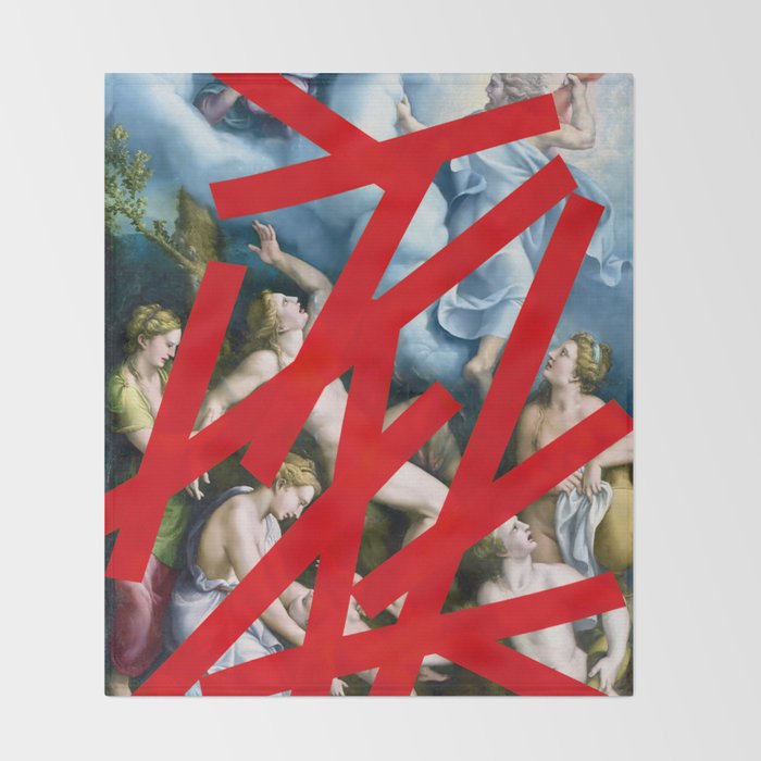 The Historical Brutality of the Gaze As Seen By Those With Power Throw Blanket Gallery Image 2