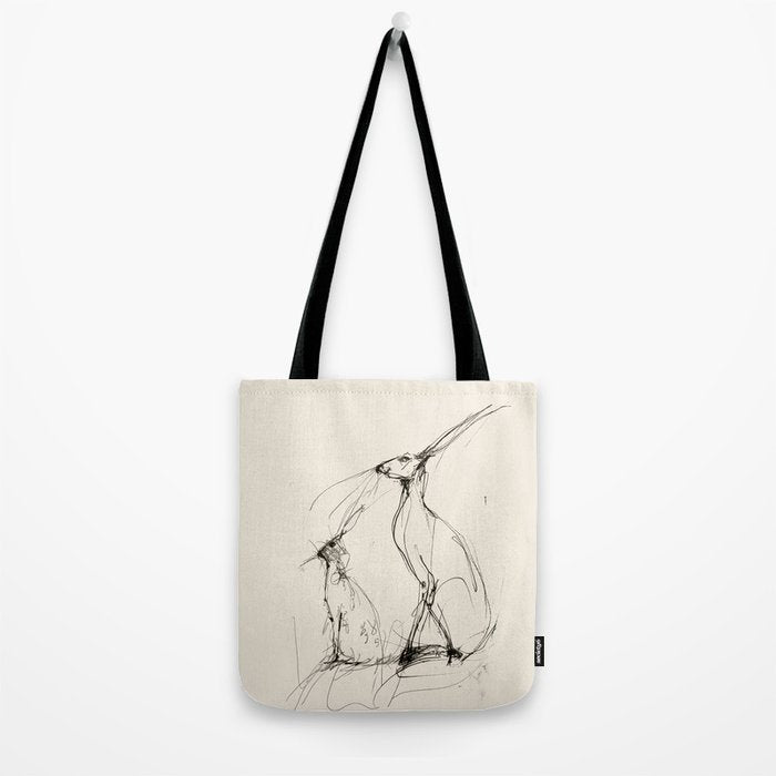 Hare Pair Tote Bag Gallery Image 2