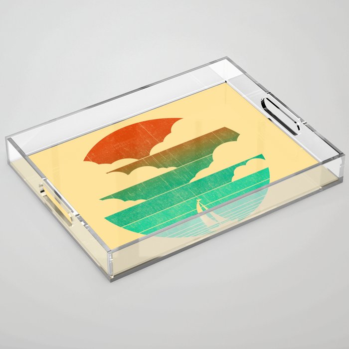 Go West (sail away in my boat) Acrylic Tray Gallery Image 1