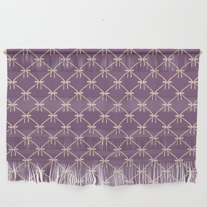 Bows & Ribbons Pattern XXXVI Lavender Purple Wall Hanging Gallery Image 1